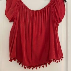 TJD (The Jetset Diaries) Red Small Top